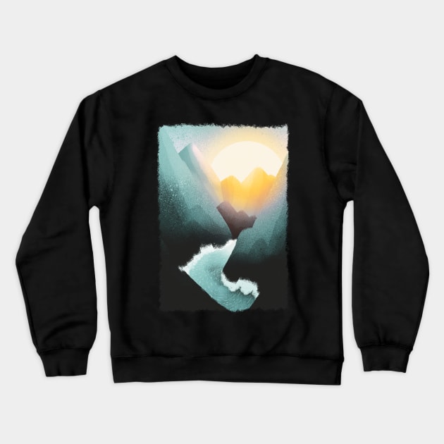 As the river moves Crewneck Sweatshirt by Swadeillustrations